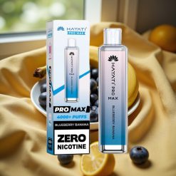 Hayati Pro Max 4000 Пуфове Disposable Vape Синьо-Бананово 1400mAh