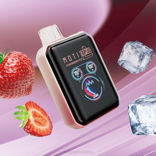 MOTI Vape Flavors - MOTI Triplus 20k вейп за еднократна употреба (5%, 20 000 впръсквания) ягодов лед 0P8R9